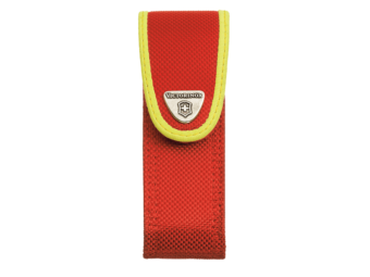 Etui Nylon-Gürteletui Rot Gelb für große Taschenmesser (z.B. Rescue Tool)