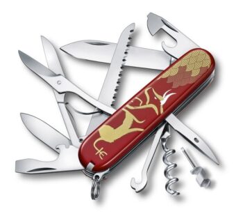 Mittleres Taschenmesser Huntsman Year of the Ox Limited Edition Rot Gold