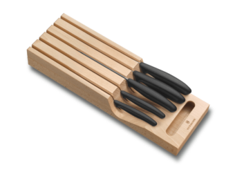 Schubladen Messerhalter Set 5-teilig oben Holz