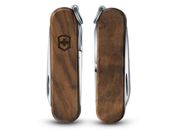 Kleines Taschenmesser Classic SD wood holzschale braun