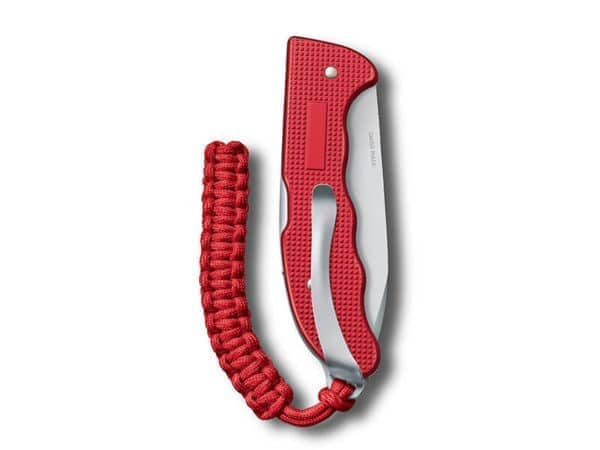Großes Taschenmesser Hunter Pro Alox rot mit Kordel und Clip