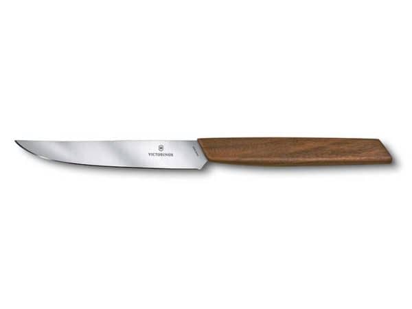Steakmesser Swiss Modern 12cm mit braunem Holzgriff