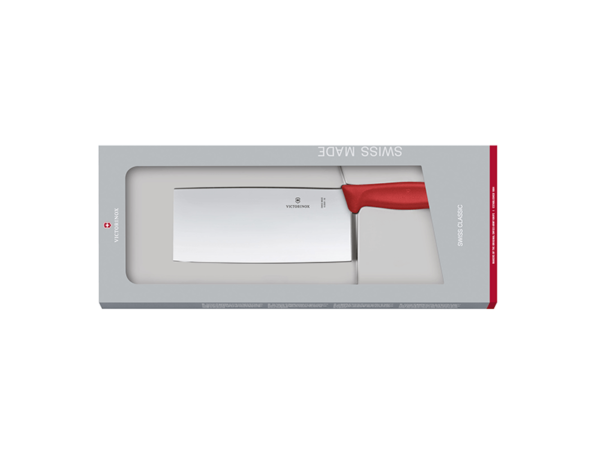 Chefmesser Swiss Classic 18 cm roter Griff Geschenkverpackung