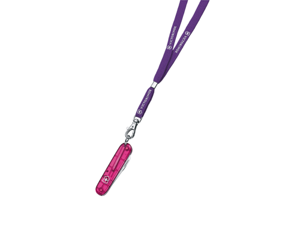 Nackenband lila für Taschenmesser