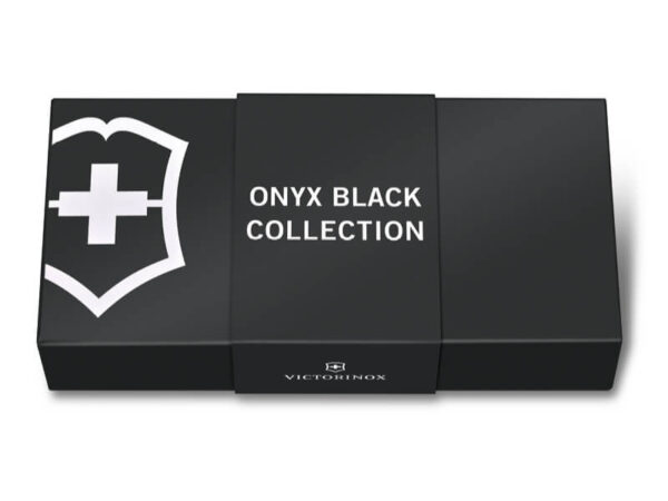 Großes Taschenmesser Ranger Onyx Black Set mit Leder-Etui Schwarz Geschenkverpackung