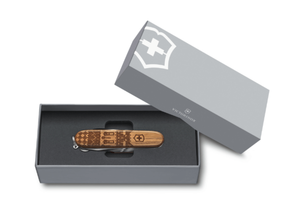 Mittleres Taschenmesser Companion Wood Swiss Spirit Limited Edition 2023 Holz Geschenkverpackung
