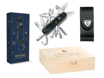 Mittleres Taschenmesser Winter Magic 2021 Set mit Geschenkbox und Etui